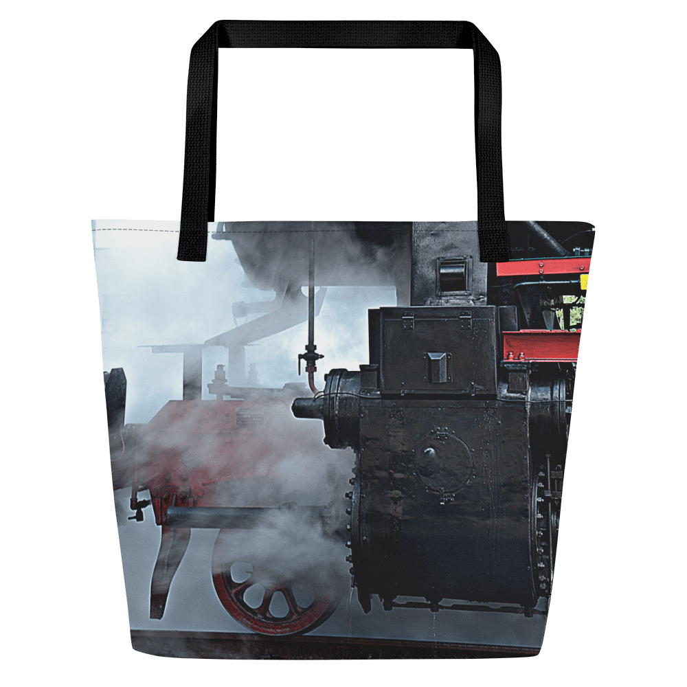 Große Tragetasche - Dampflokomotive Detailausschnitt product image (2)