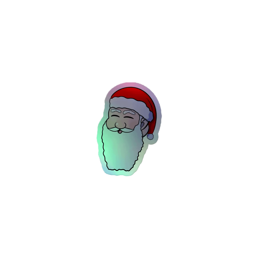 Artfol Christmas Advent 2021: "Santa" Kiss-Cut Holographic Sticker product image (1)