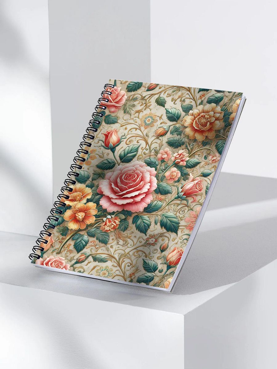 Royal Floral Spiral Notebook product image (3)