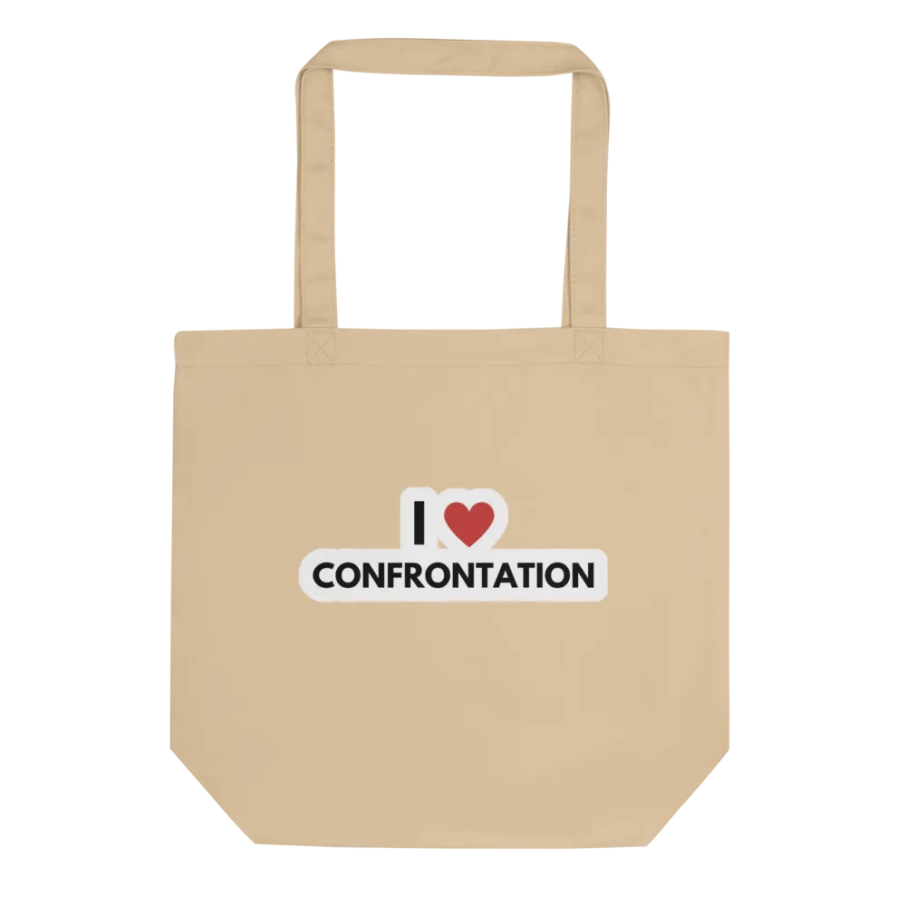 I <3 CONFRONTATION (bubble design) tote bag product image (1)