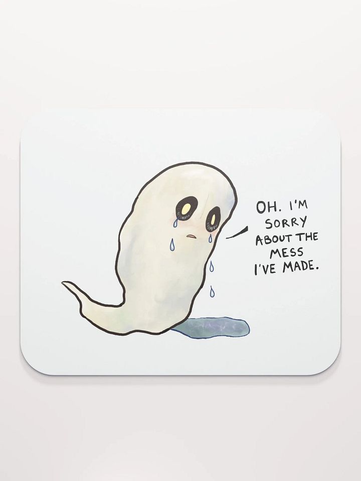 apologetic ghost mouse pad product image (2)