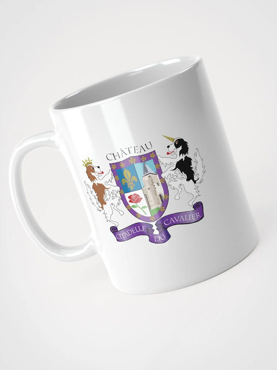 White Glossy Mug with Citadelle Coat of Arms product image (3)