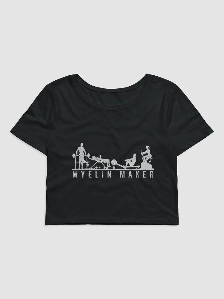 Women's Crop Tee (White Text) product image (1)