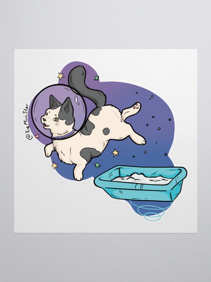 Astro Cat Kiss-Cut Sticker product image (1)