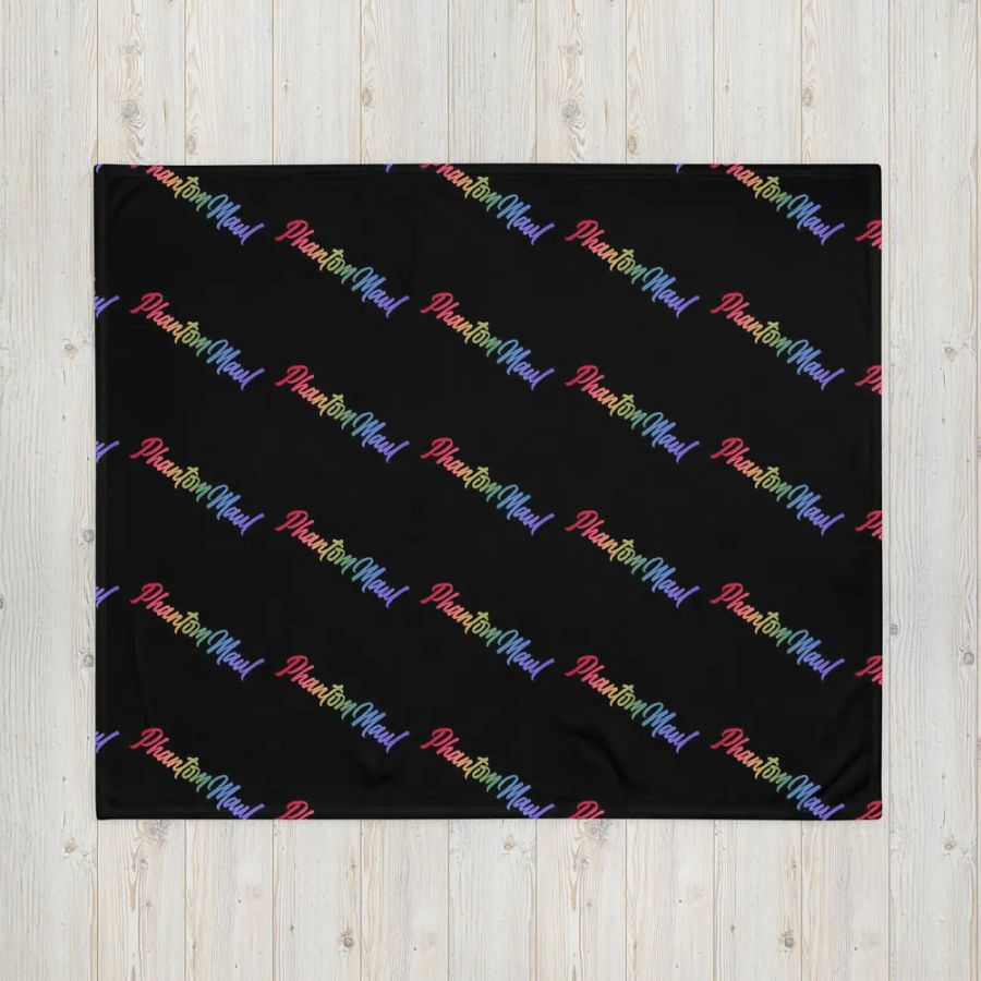 'PhantomMaul' Rainbow Throw Blanket product image (4)