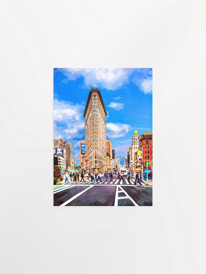 New York City’s Iconic Flatiron Building – Manhattan Matte Poster product image (1)