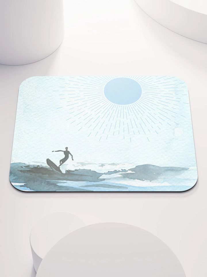 Tranquil Surfing Seascape Mouse Pad product image (1)