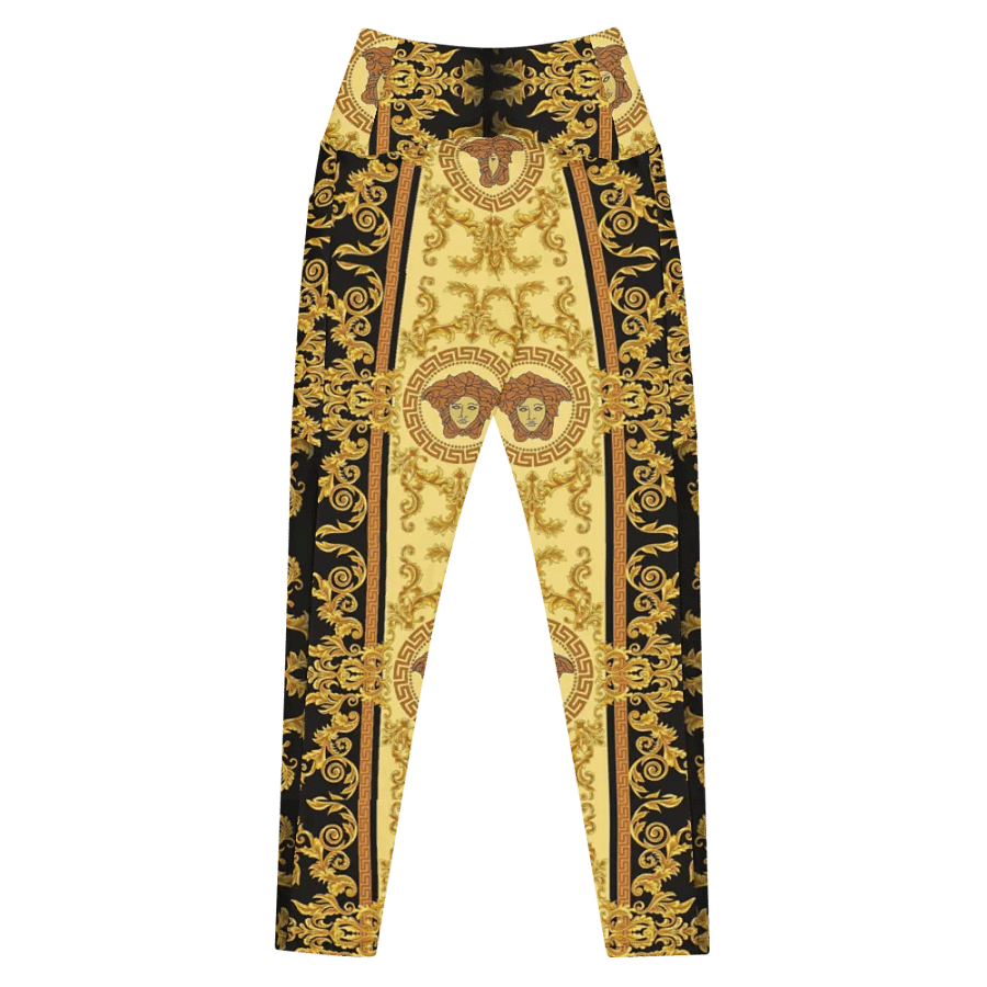 Leggings with Pockets – Luxury Medusa Inspired Print for Glamorous & Bold Style product image (8)