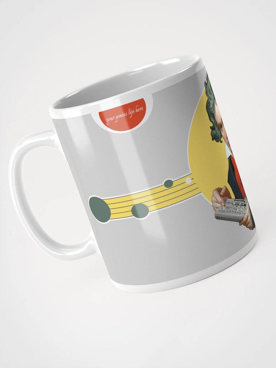 Roland van Beethoven by Frank Fonik (TB 303), Techno EDM Genius Glossy Mug product image (4)