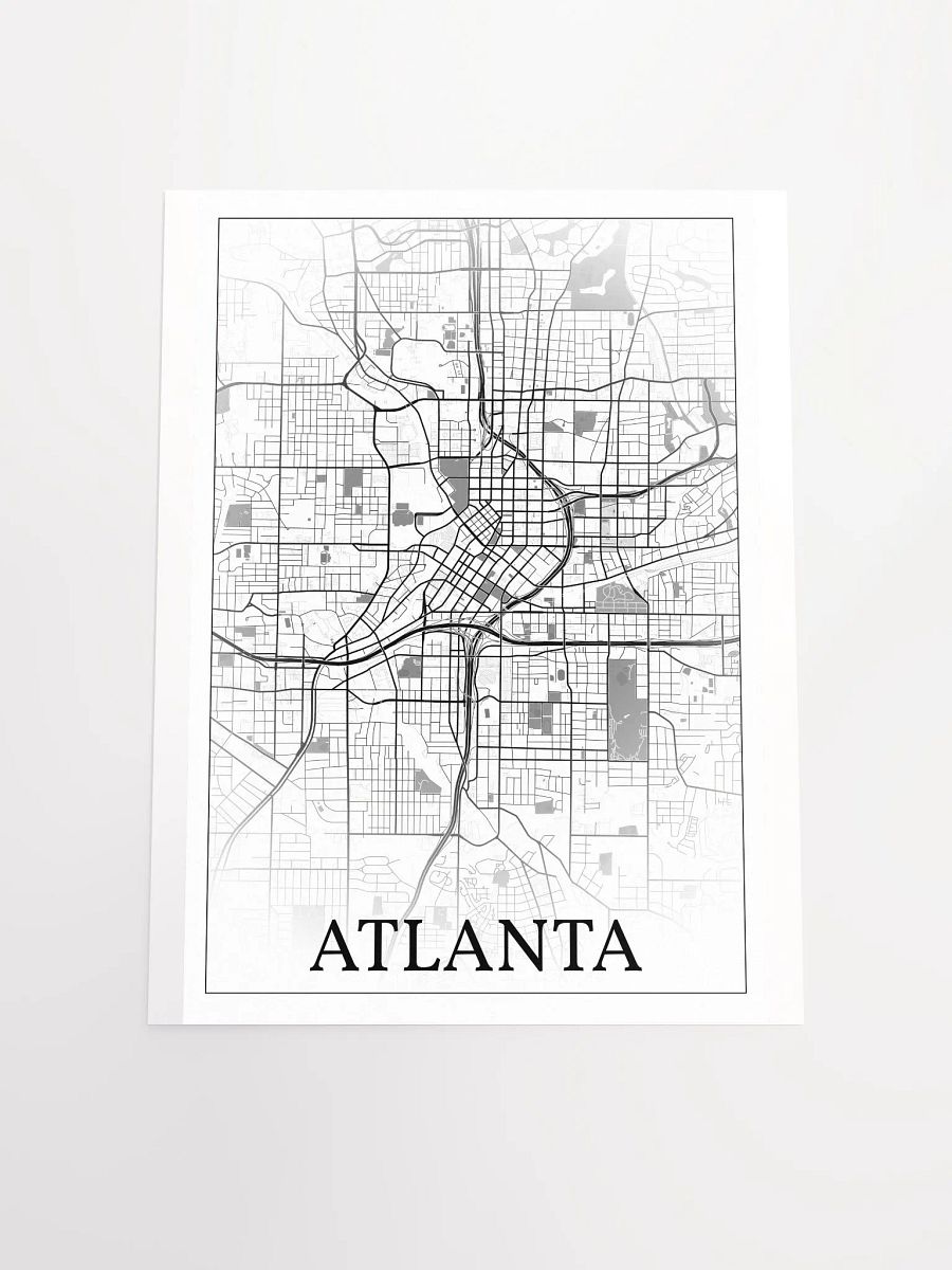Atlanta, Georgia, USA, city map print product image (20)