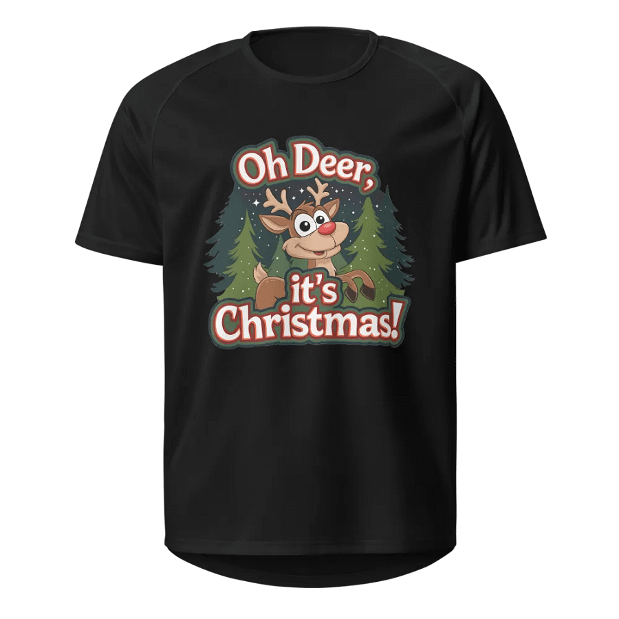 Festive Reindeer Christmas Sports Jersey product image (1)