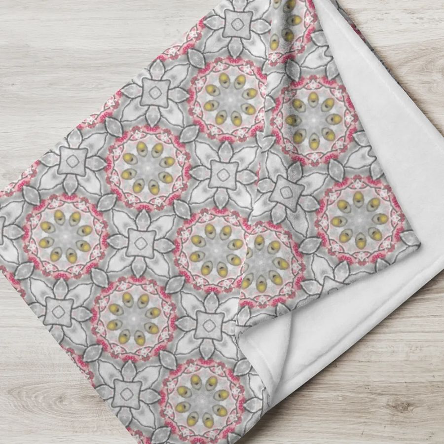 Serene Bird and Blossom Pattern Blanket product image (17)