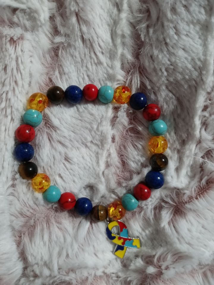 Boss momma autism awareness bracelet product image (1)