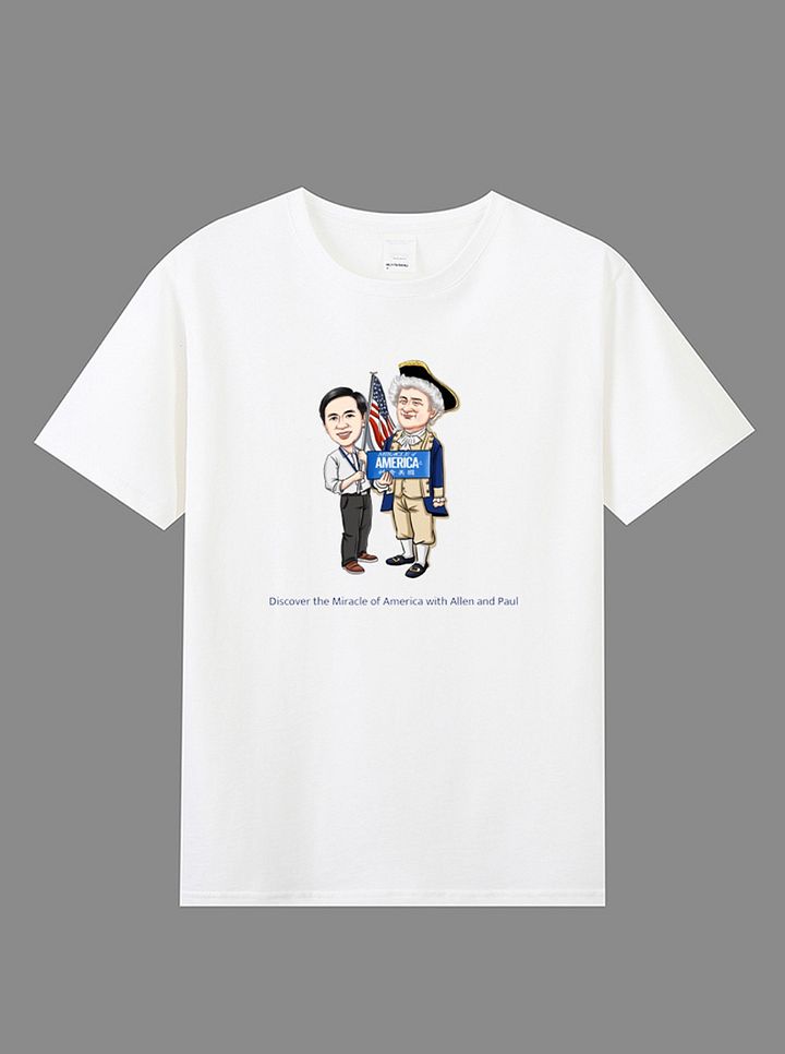 “建國之旅”系列-限量款T恤-白色(運輸地區僅限美國) product image (1)