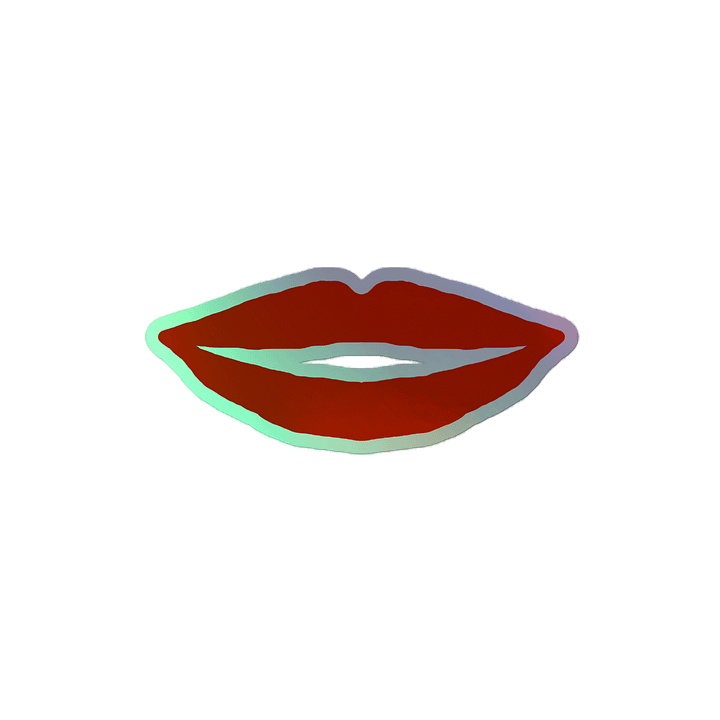 Holographic Kiss-Cut Lips Sticker Set product image (2)