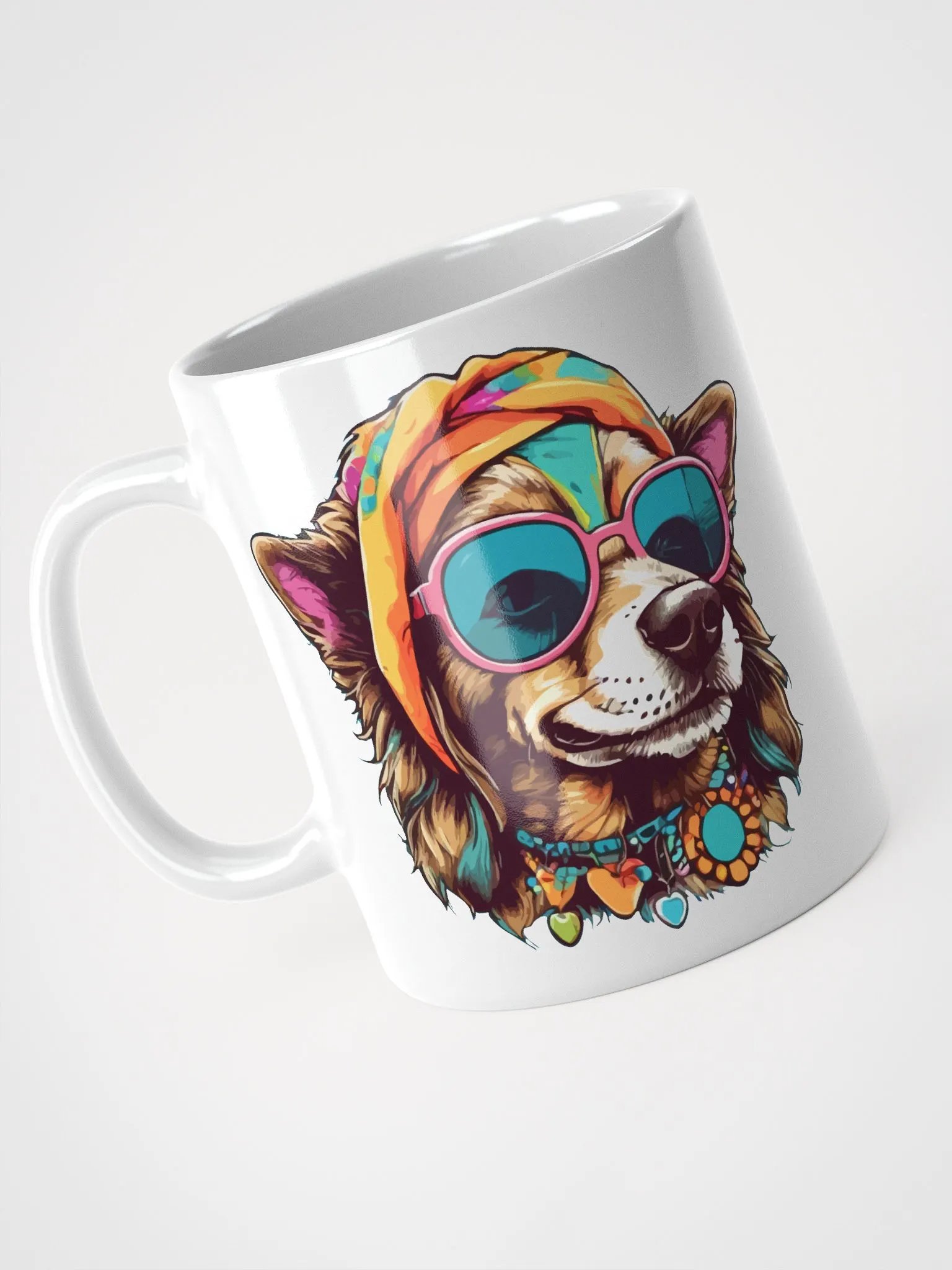 Hippie Dog 10 , Mug product image (6)