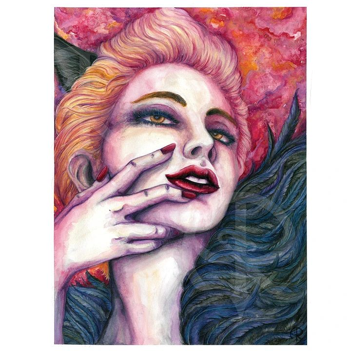 Desire - Watercolor portrait artprint product image (1)