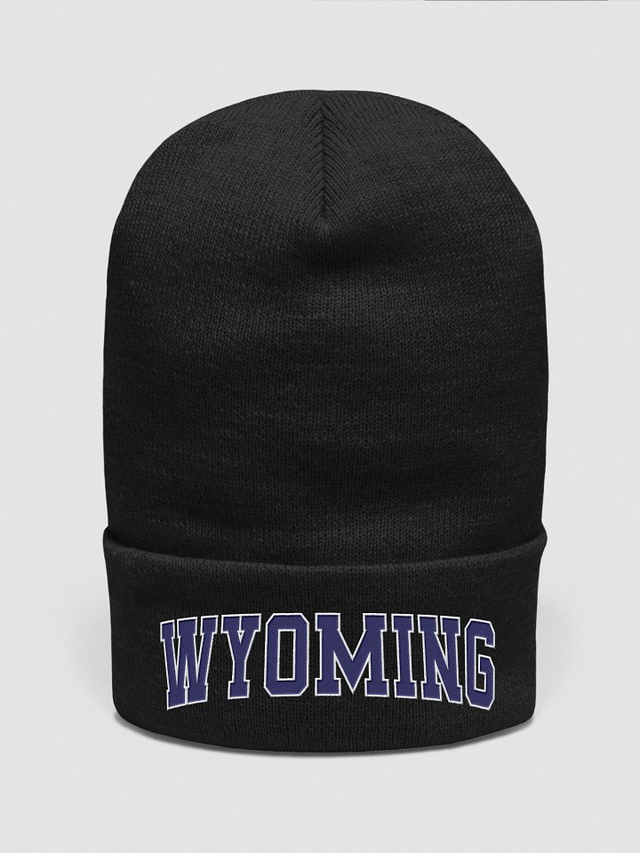 Wyoming Vintage Varsity Cuffed Beanie product image (2)