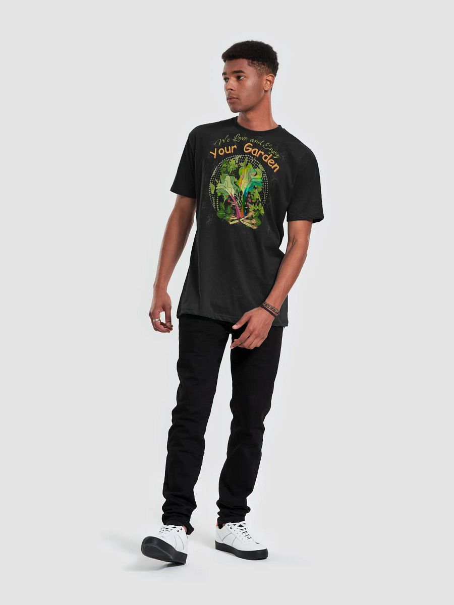 Unisesx T shirt for the Gardener depicting 'We love and enjoy Your Garden. and pant lovers. Perfect gift from grandchildren, product image (5)