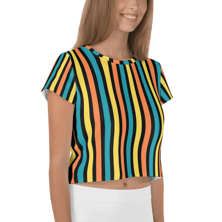 Colorful Stripe Crop Top product image (12)