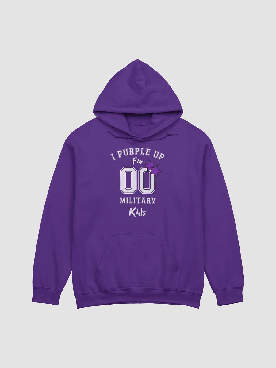 Purple Up For Military Child Month Hoodie For Men And Women With Purple Stars product image (1)