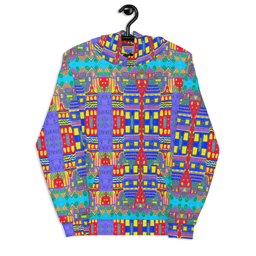 Abstract Playful Houses #2 Unisex Pull Over Hoodie product image (9)