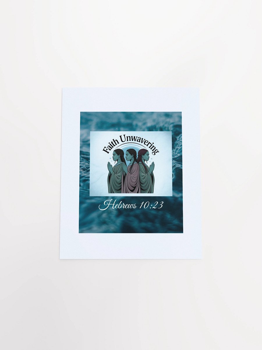 Unwavering Faith Christian Paper Matte Poster - Printable product image (4)