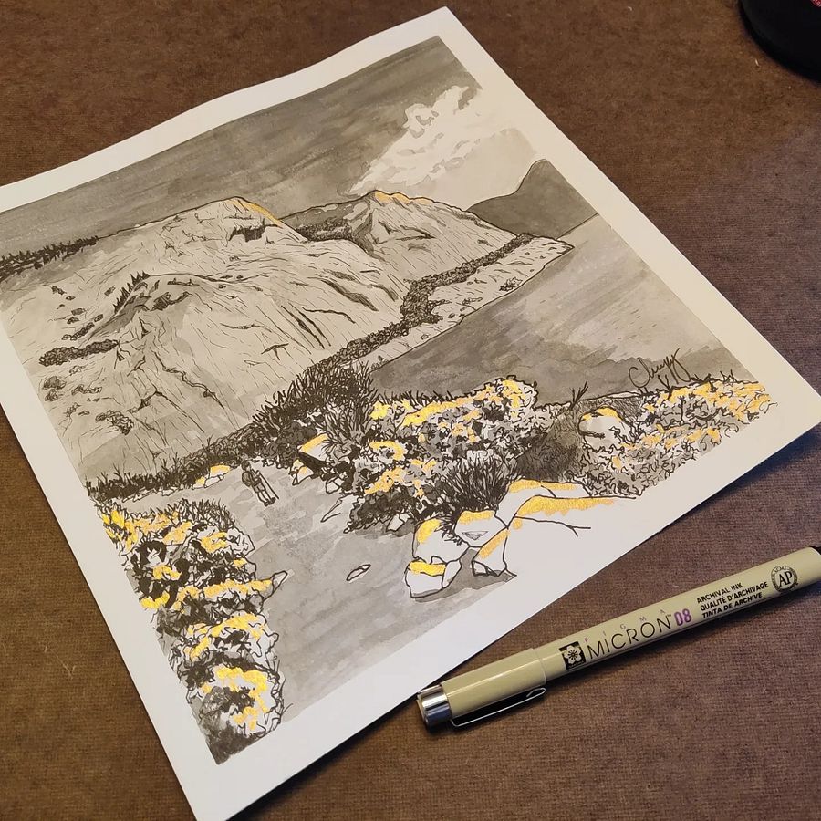 Hetch Hetchy - Original Drawing product image (1)