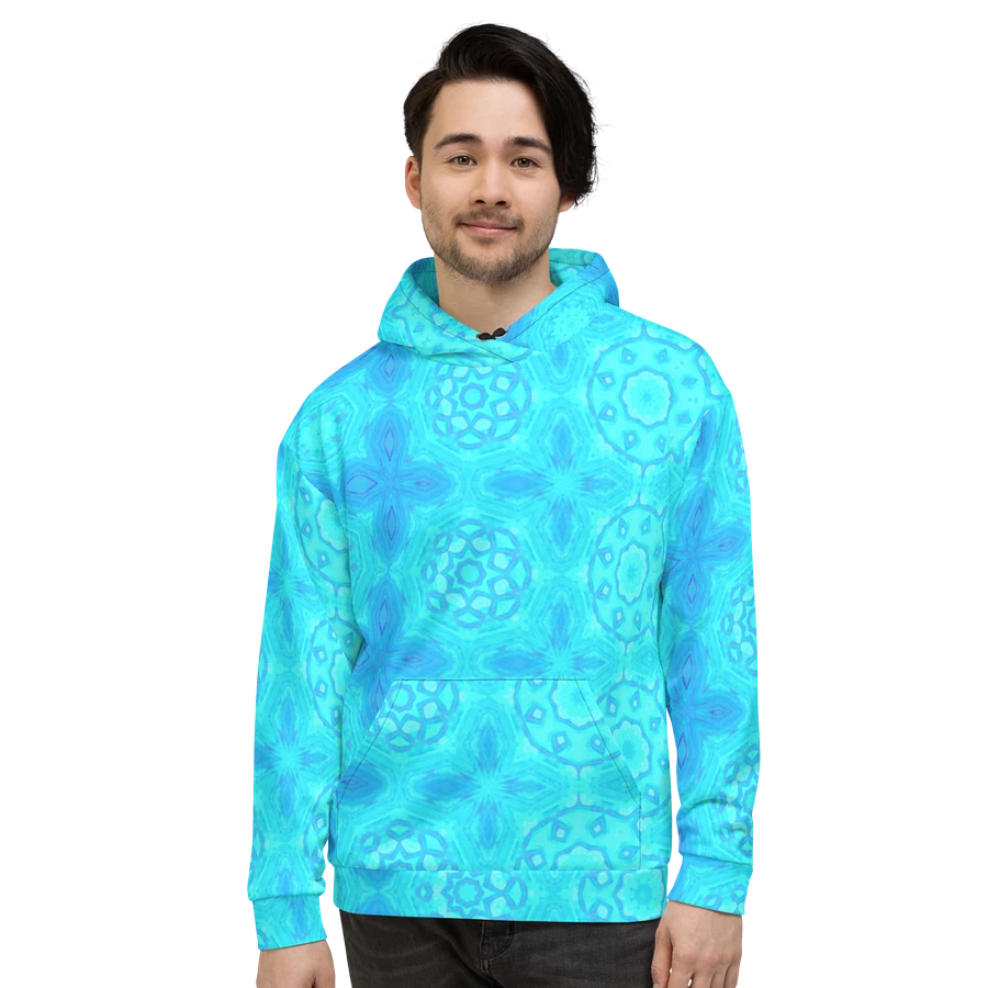 Abstract Turquoise Pattern Unisex Hoodie product image (9)