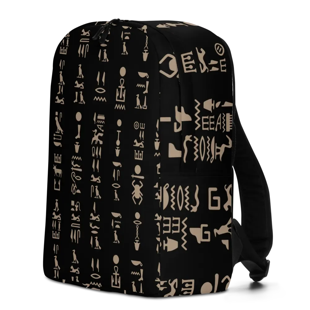 Isis Black Hieroglyphs Backpack product image (2)
