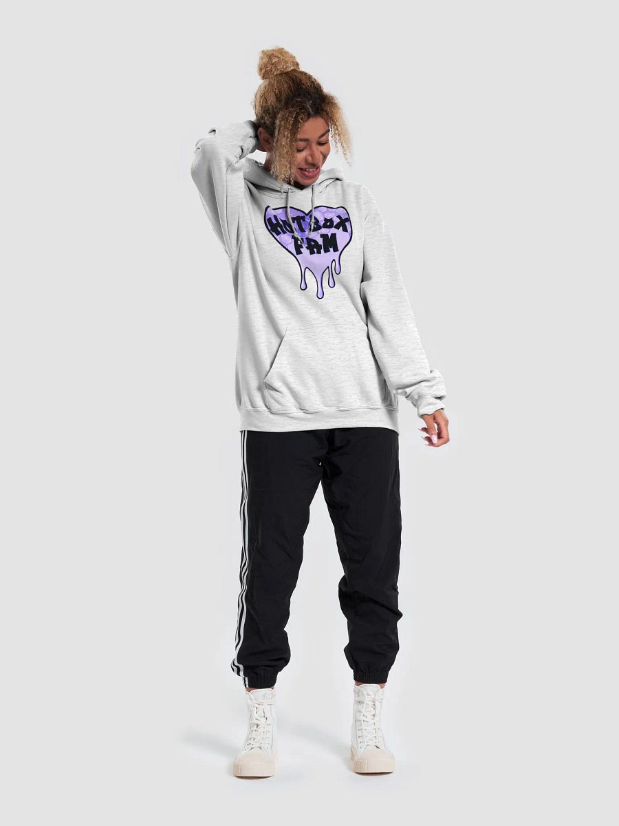 UNISEX HOT BOX FAM PURPLE HONEY COMB LOGO HOODIE product image (5)