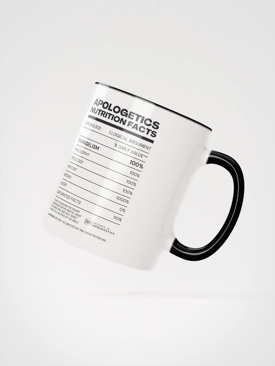Apologetics Nutrition Facts Mug product image (2)