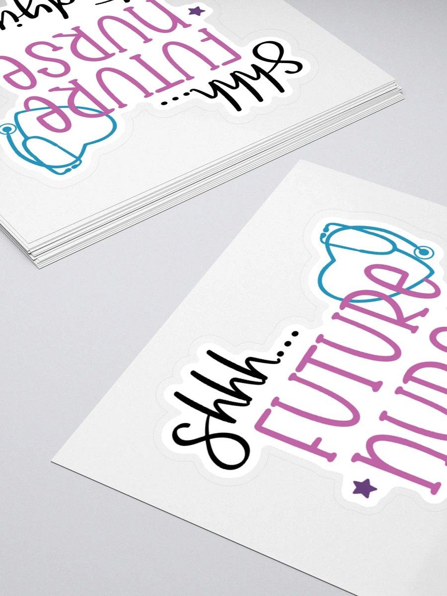 Shhh… Future Nurse Studying Sticker product image (10)