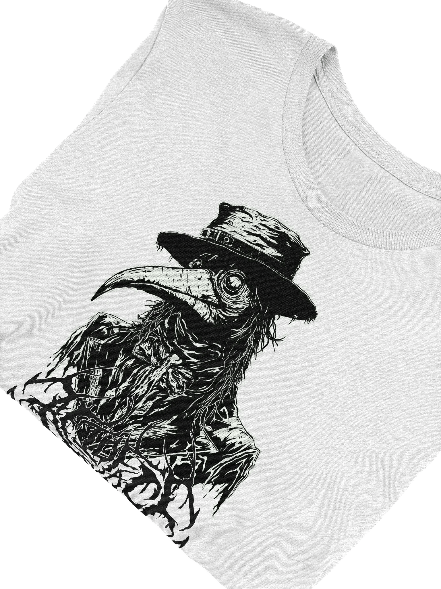 plague dr deathcore logo white tee product image (14)