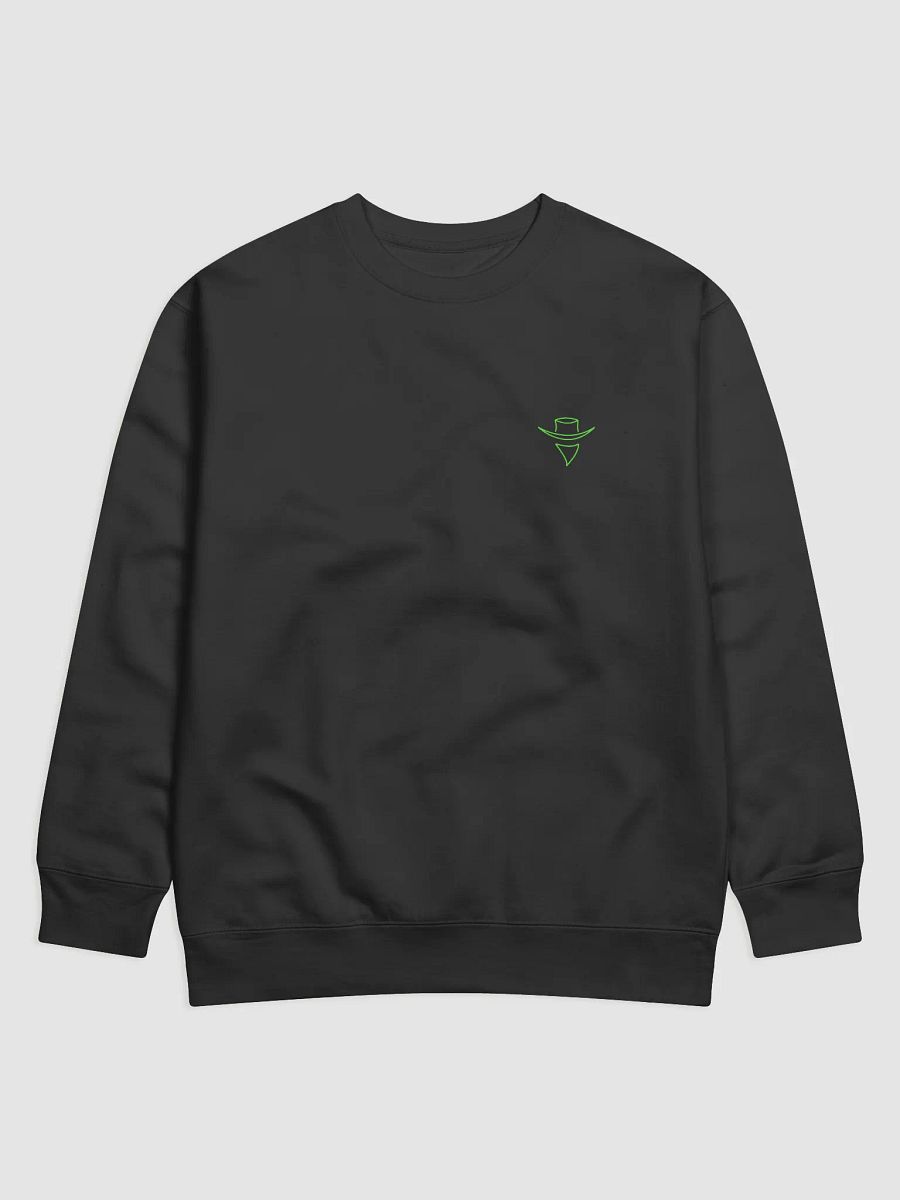 Mr Slinger green logo jumper product image (1)
