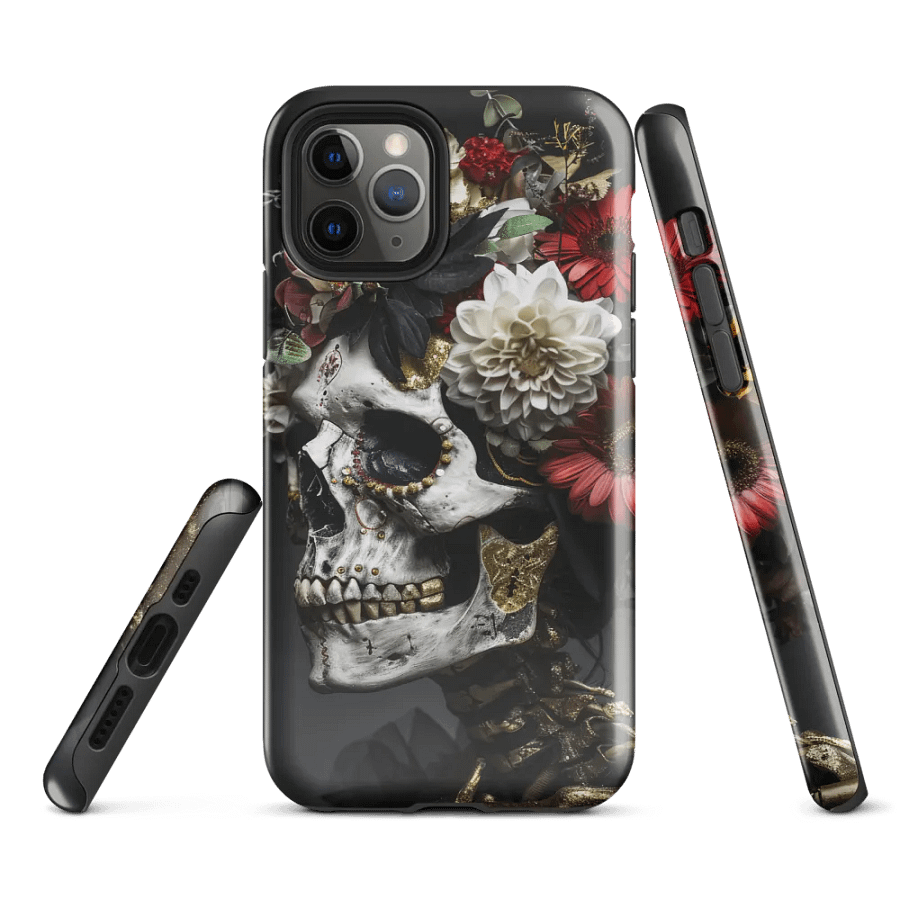 Floral Skull Tough iPhone® Case product image (2)