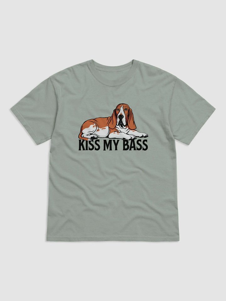Kiss My Bass T-Shirt | Funny T-Shirt for Basset Hound (Red) Owners product image (1)