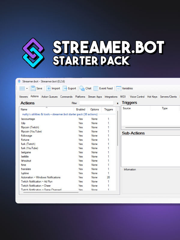 Streamer.bot Starter Pack product image (1)