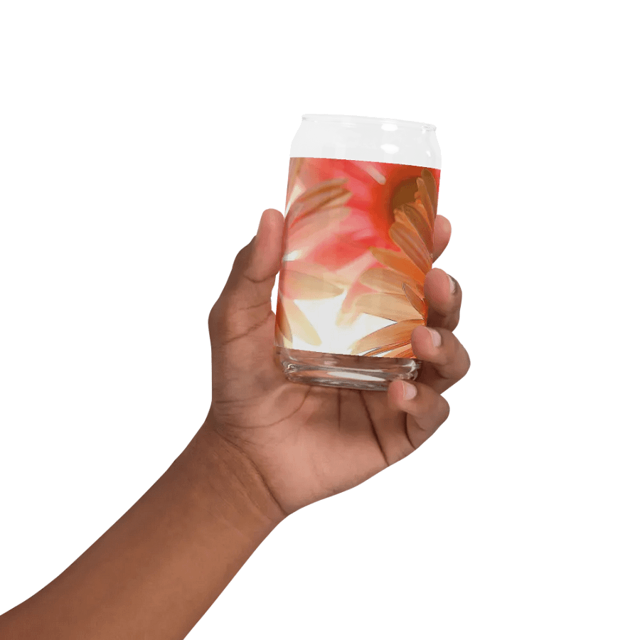 Flowers 2602 Can Shaped Glass product image (2)