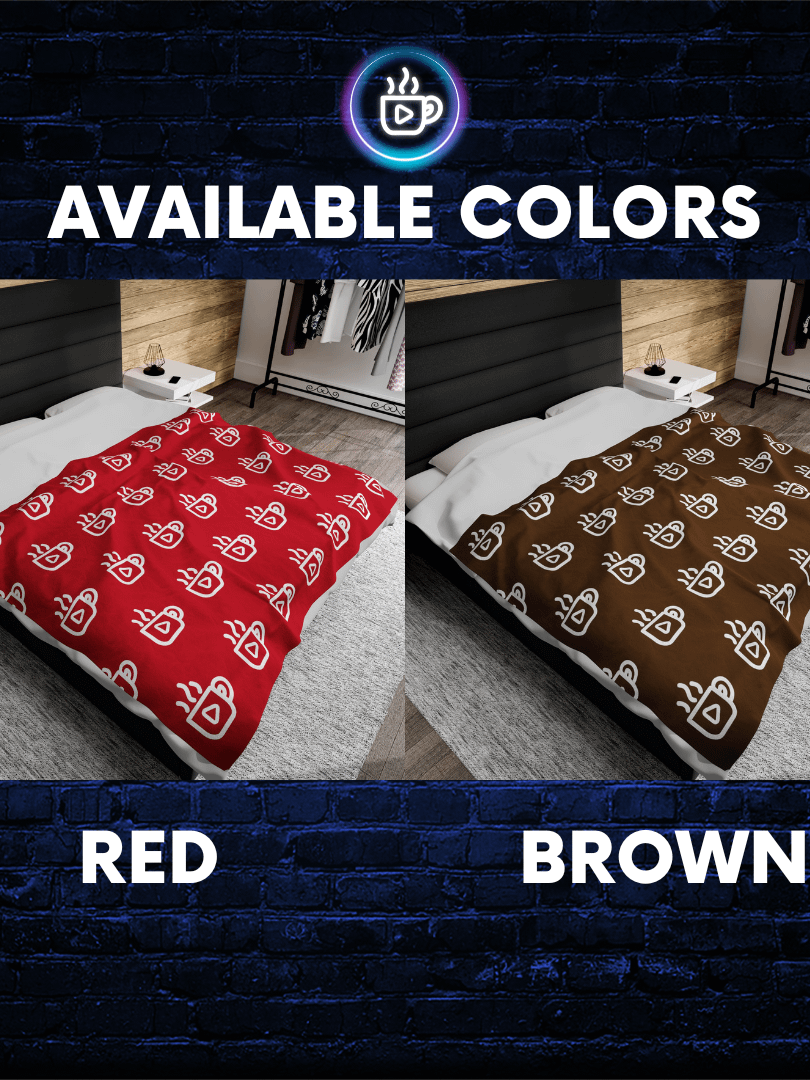 Mugshotz Reacts Cozy Blanket - Official Channel Throw As Seen On Screen | Soft Velveteen Fandom Comfort in 3 Sizes product image (4)
