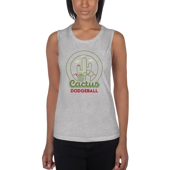 Cactus Dodgeball Women's Muscle Tank product image (2)