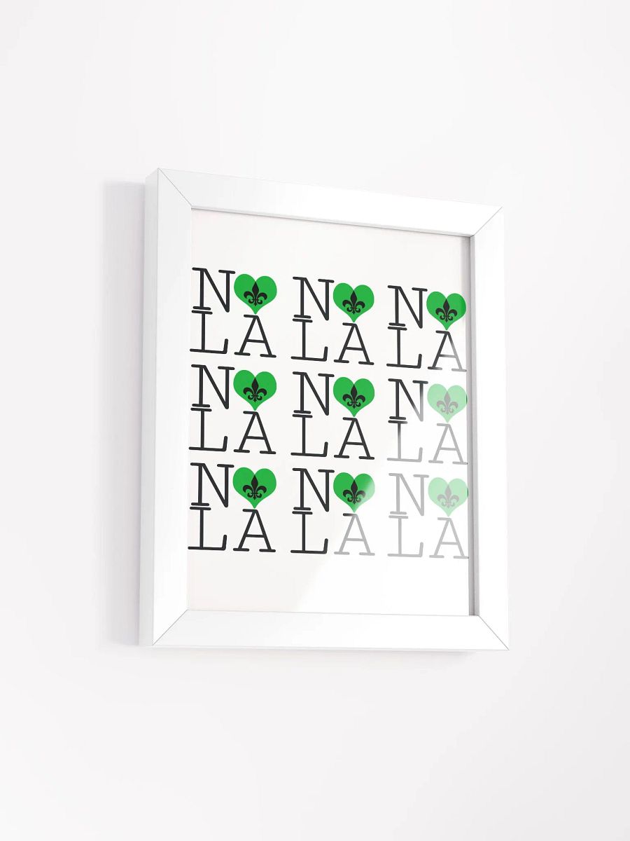 I LOVE NOLA **LEGACY POSTER** (GREEN HEART) product image (2)