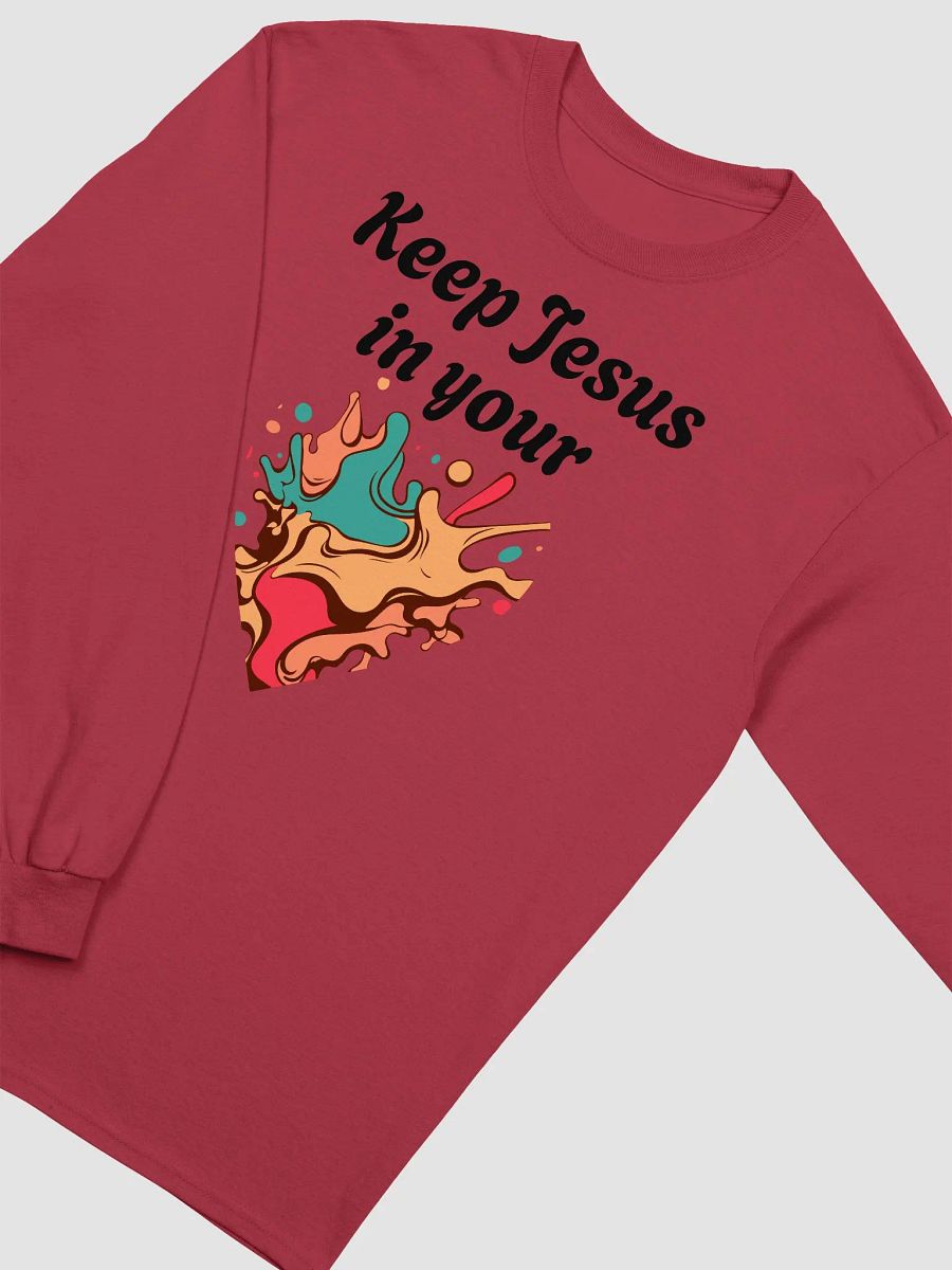 Swirling Splatter Abstract Long Sleeve Tee product image (21)