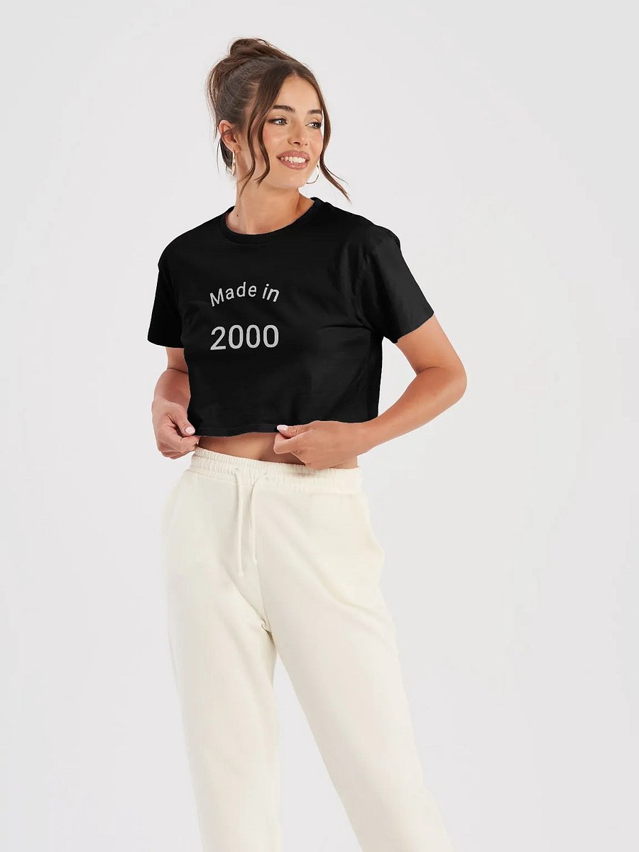 Made in 2000 Women’s Crop Top product image (1)