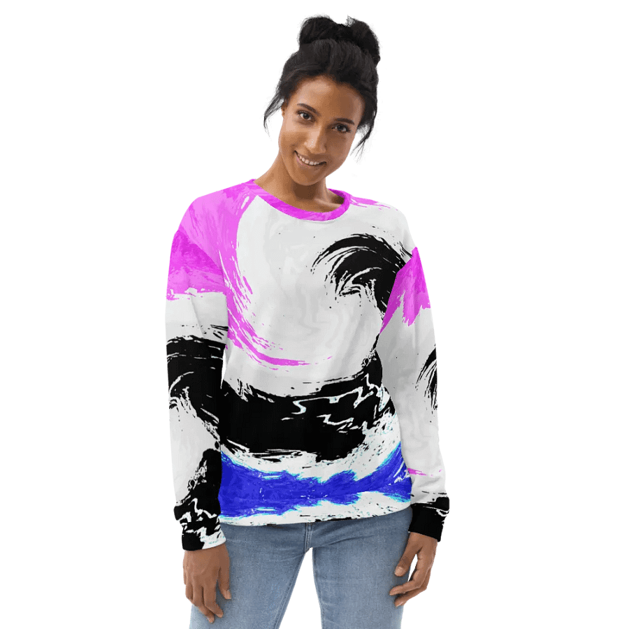 Abstract Colourful Swirling Melting Forest Unisex Sweatshirt product image (3)