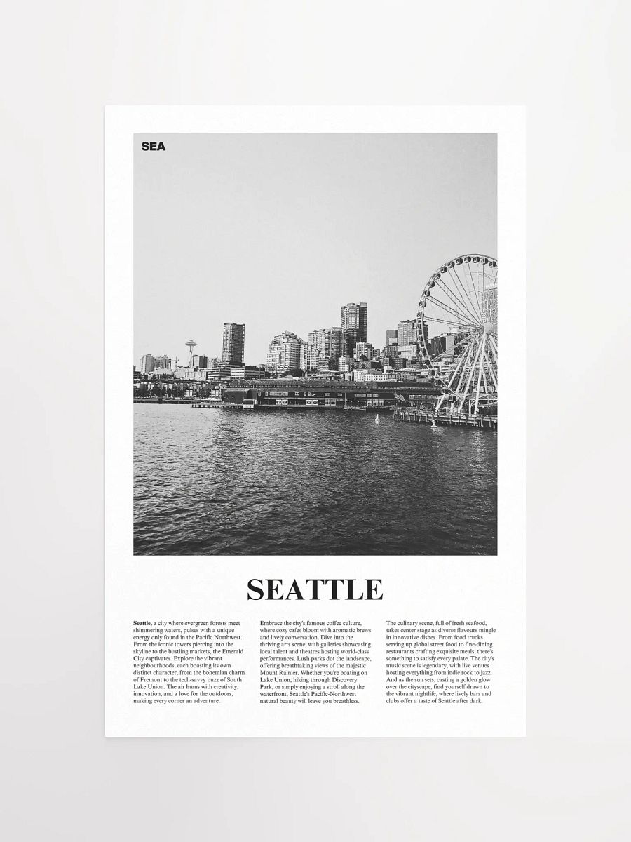Seattle 03 Newspaper Poster product image (5)