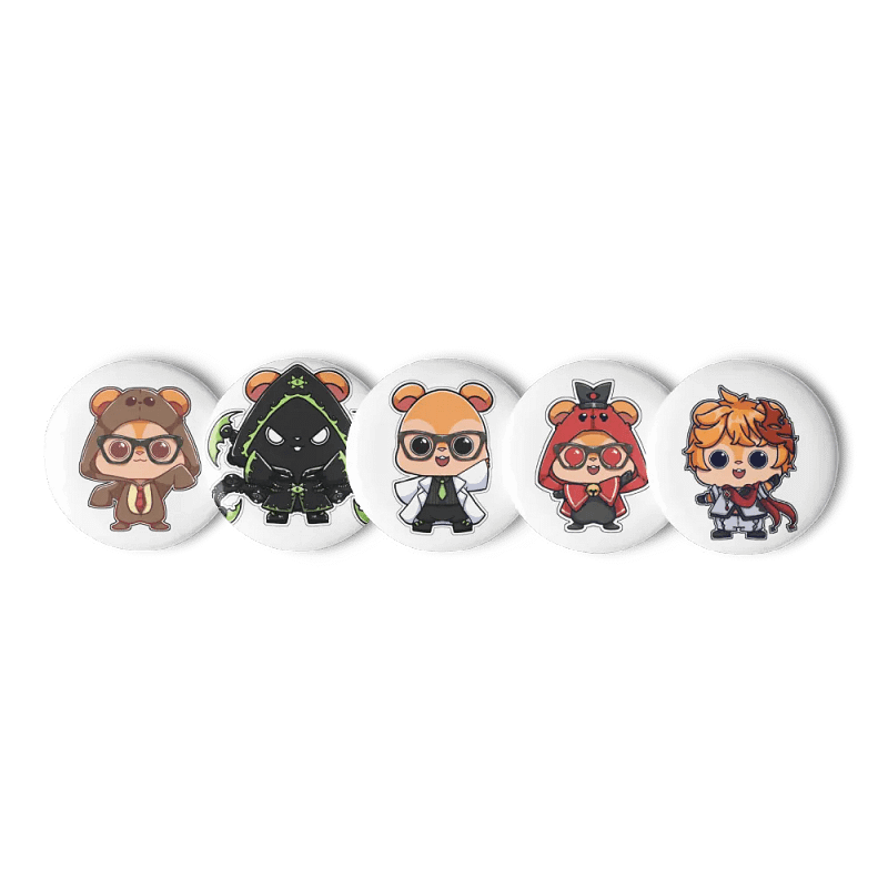 Kuma Cosplay Pins Set 001