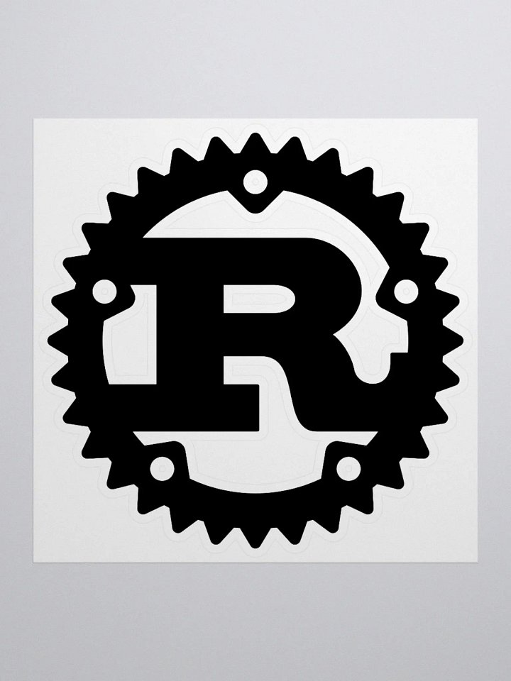 Rust Black Logo sticker product image (1)