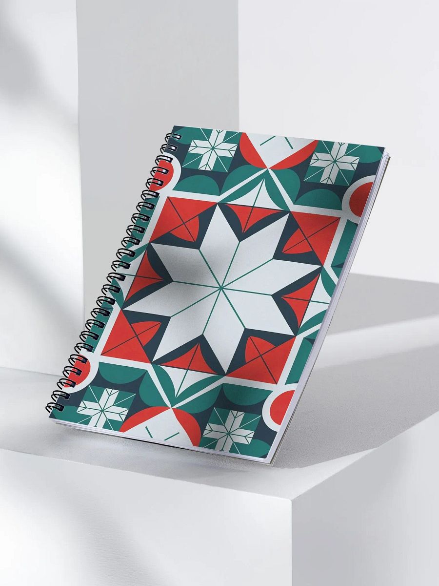 Kaleidoscope patterned Spiral Notebook product image (3)